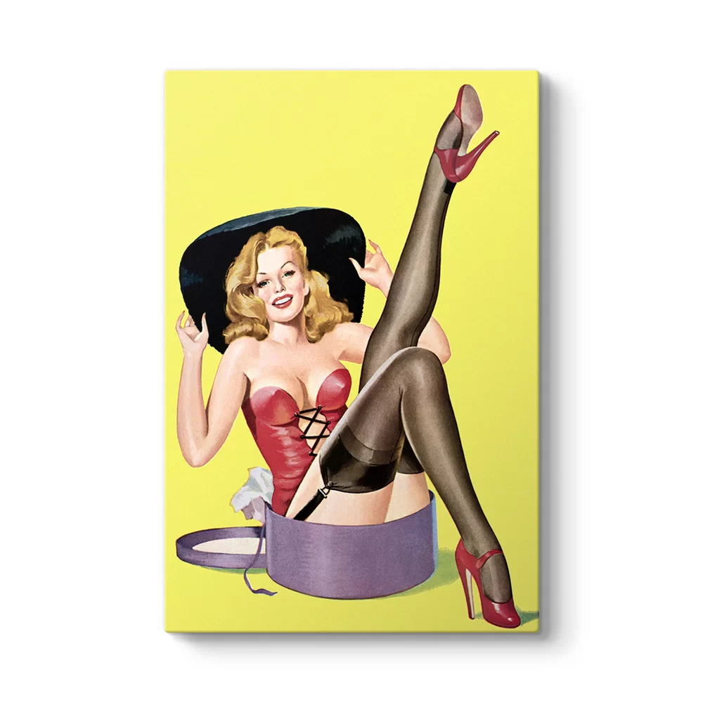 Pin Up Girl Hediye Tablo - Model 2